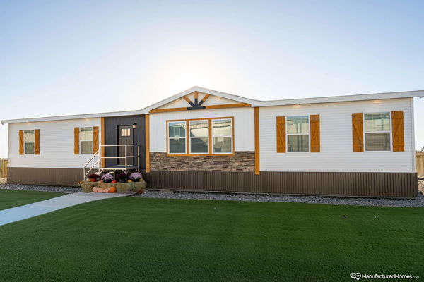 The patton creek hero, elevation, and exterior home features