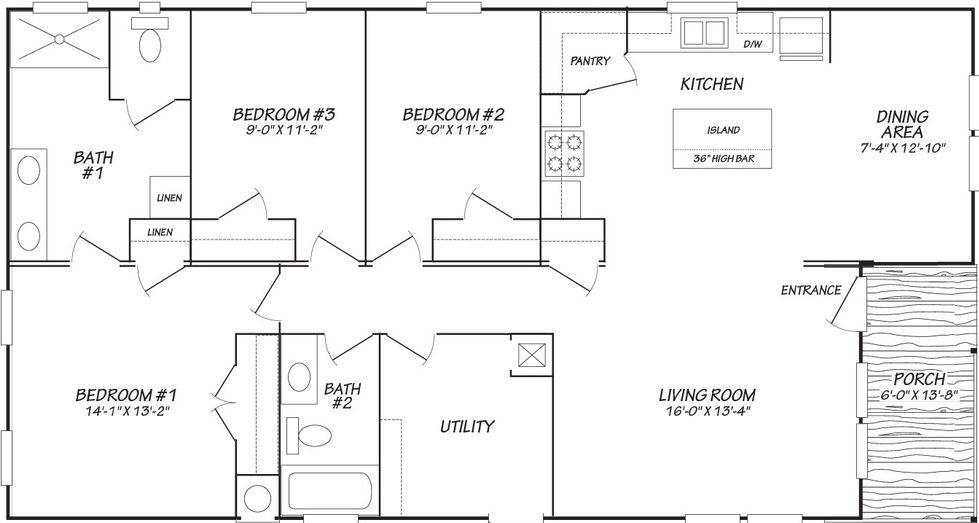 Eden 28523a floor plan home features
