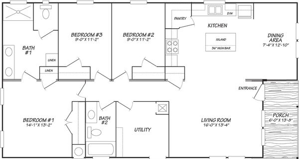 Eden 28523a floor plan home features