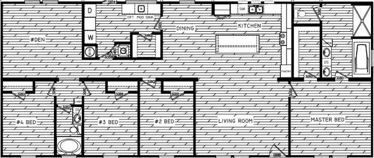 The mulberry floor plan home features