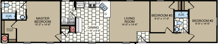 Sunrise SR1676 Floor Plan