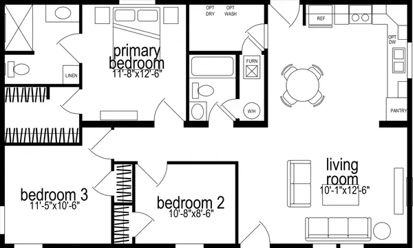 Prairie dune 8810 floor plan home features