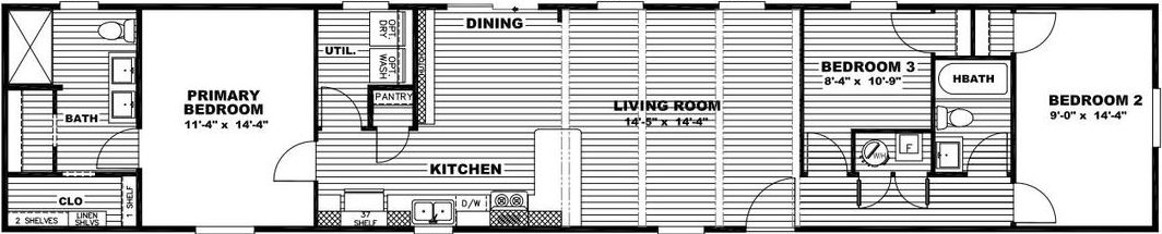 Anniversary choice floor plan home features