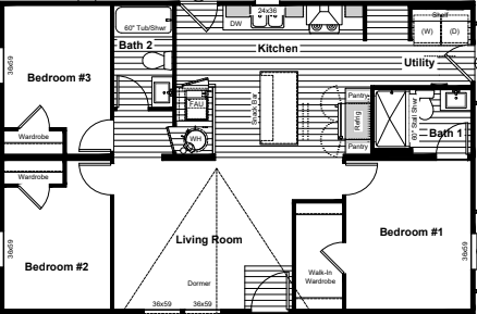 Sweet dreams floor plan home features