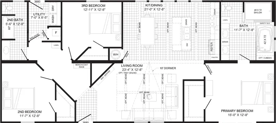 The avalyn floor plan home features