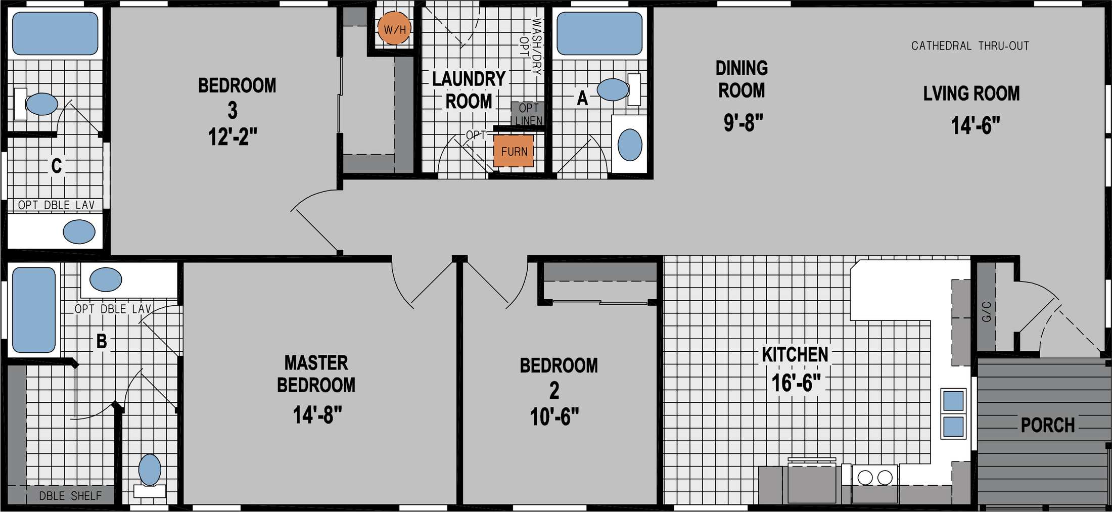 Amber Cove K715CT Floor Plan