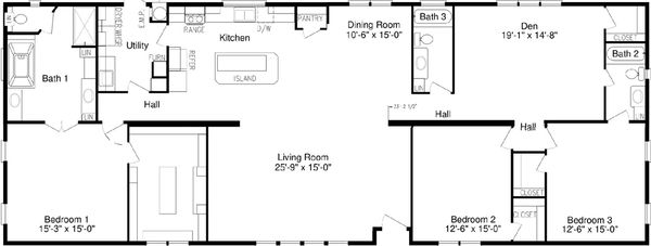 Solitaire 32824a floor plan home features