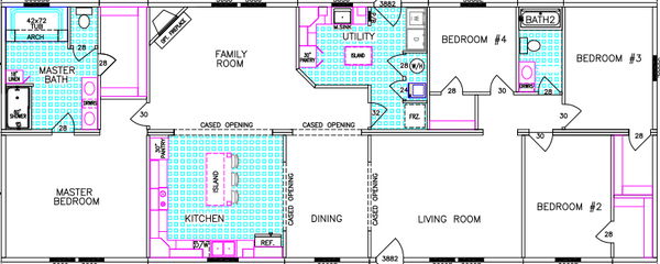 Andrew floor plan home features