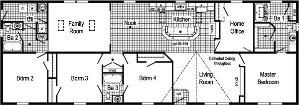 Astro creations ranch 3a2040-p floor plan home features