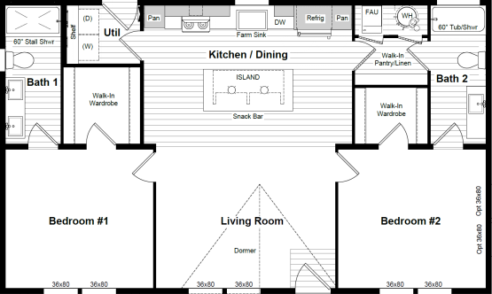 Kansas floor plan home features