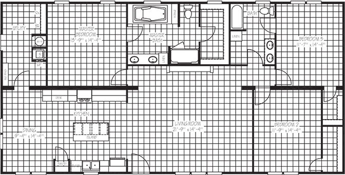 The eisenhower floor plan home features