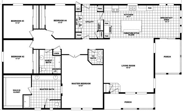 Mountain ridge 40684a floor plan home features