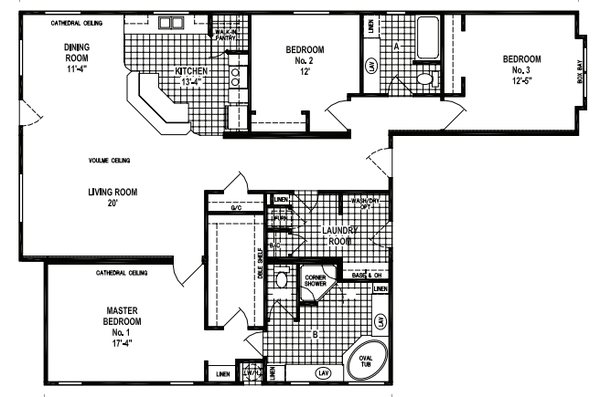 Custom villa-b366ct hero and floor plan home features