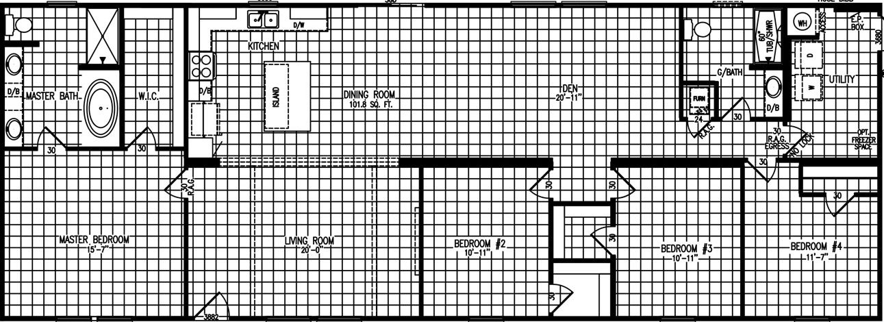 Hope r76e floor plan home features