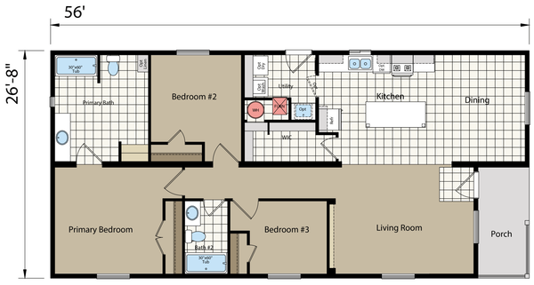 Dreamworks dw4563d floor plan home features