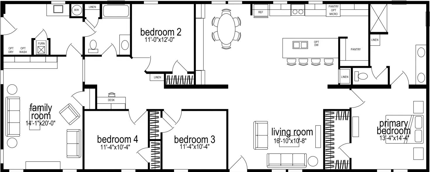 Prairie dune 8976 floor plan home features