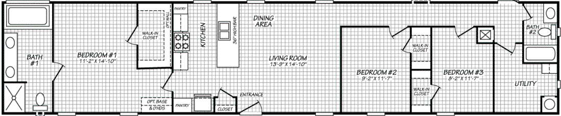 Pure homes 16763p floor plan home features