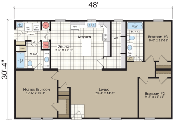 Hidden creek hc6483p floor plan home features