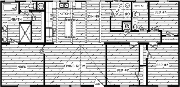 The bayou 4 floor plan home features