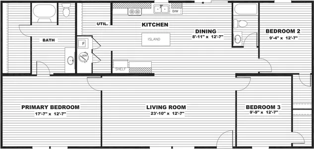 Thrill floor plan home features