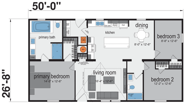 Valencia floor plan and hero home features