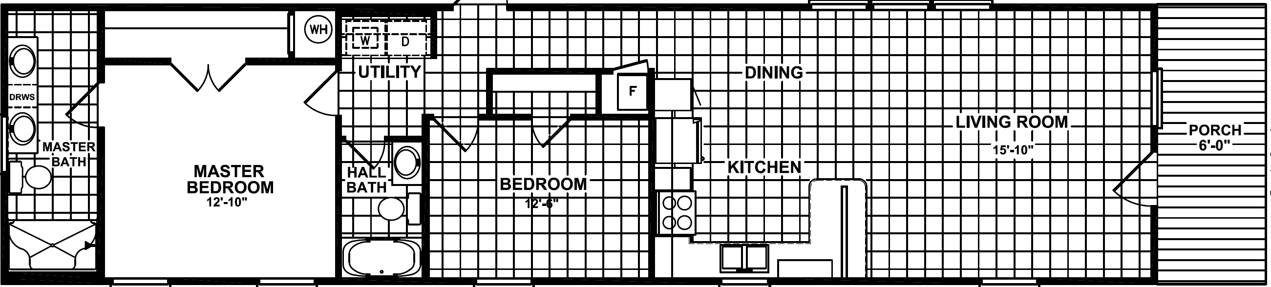 Park view 314p floor plan home features