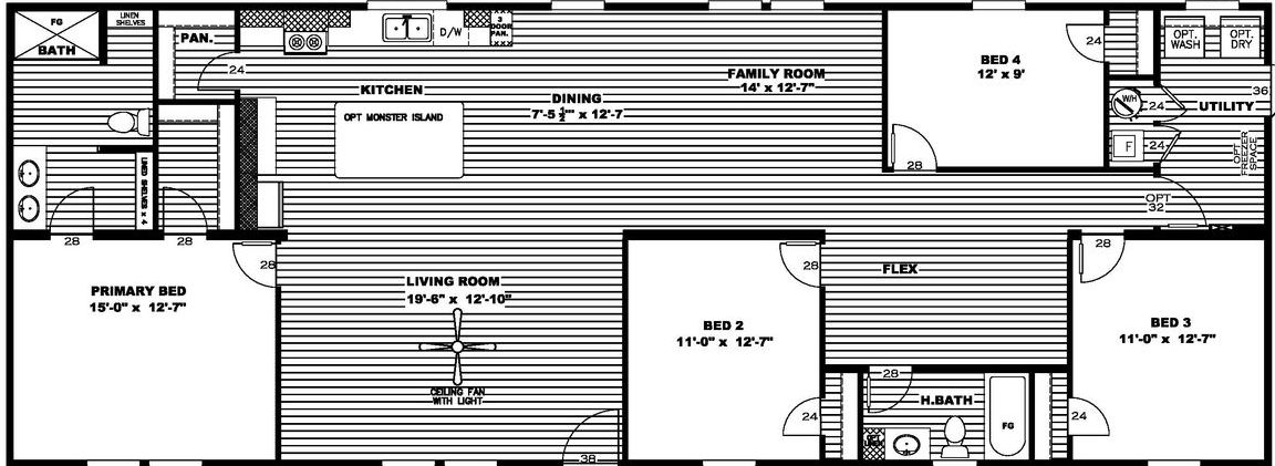 El sueno breeze floor plan home features