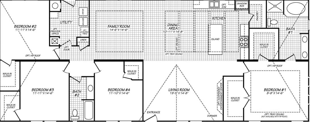 Ranchero Grande 30764H Floor Plan