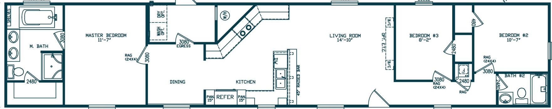 Fay floor plan home features