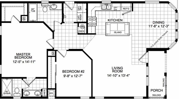 Bayside floor plan home features