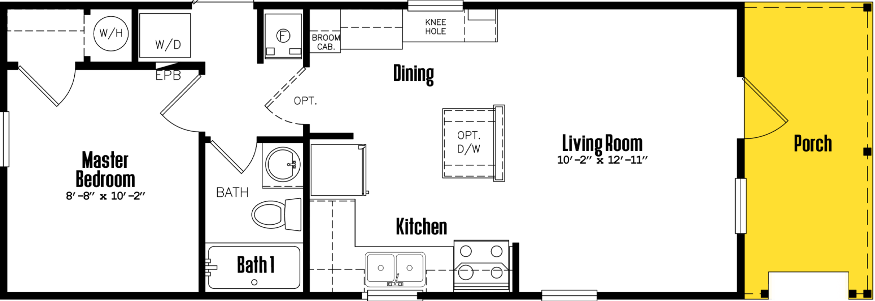 Porch homes s-14×44-11ofp floor plan home features