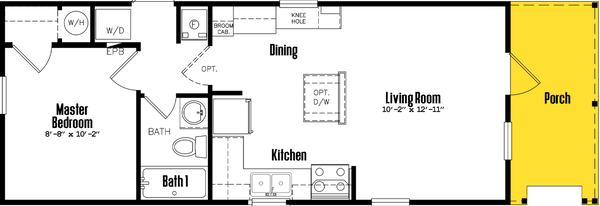 14 wide s-14×44-11ofp floor plan home features