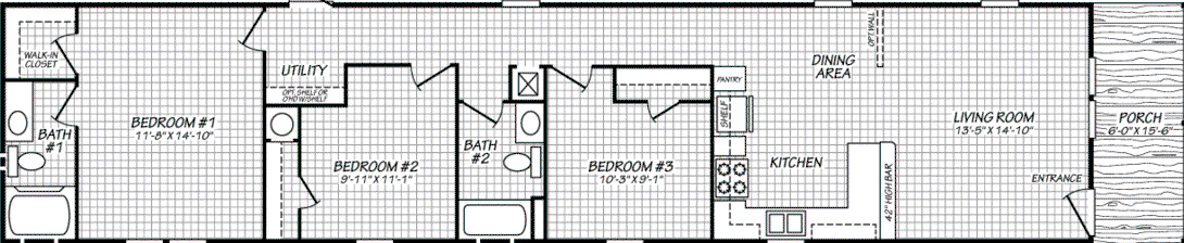 Landmark 16763w floor plan home features