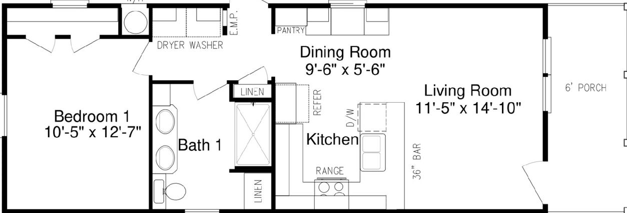 Solitaire 16461a floor plan home features