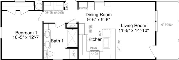 Solitaire 16461a floor plan home features