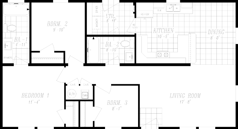 Columbia River Multi-Section 2036 Floor Plan