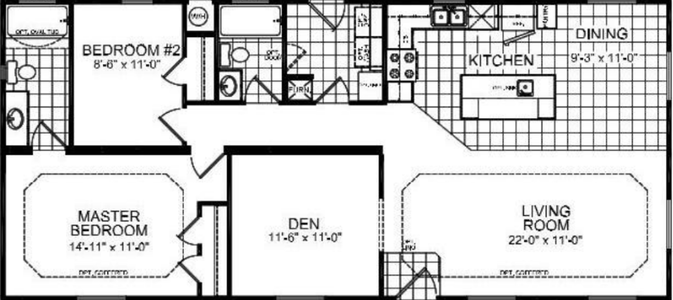 Cm-3522d floor plan home features