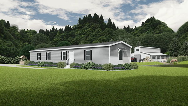 Thoroughbred elevation, hero, and exterior home features