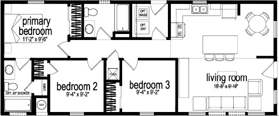 Community mohave 2000 floor plan home features