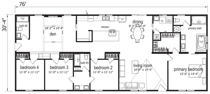 St. croix floor plan home features