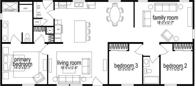 Hillcrest g816 floor plan home features