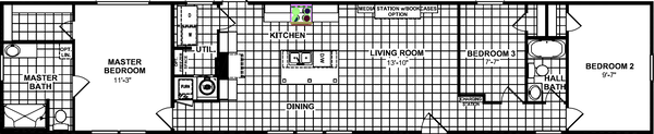 Park hill 342 floor plan home features
