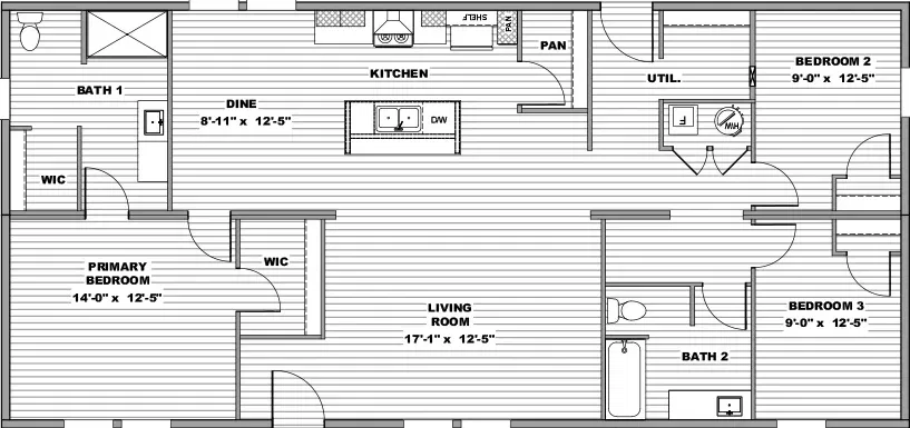Reveal floor plan home features