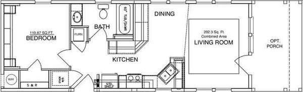 Paradise floor plan home features