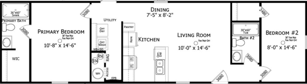 Caprice floor plan home features
