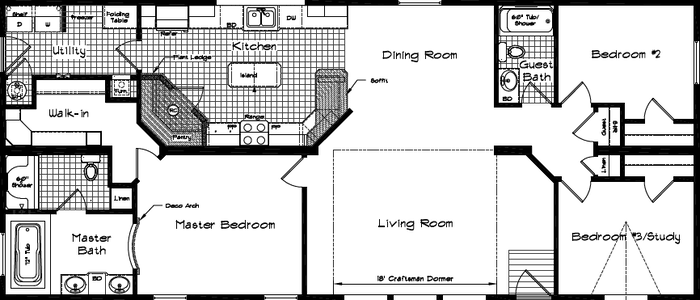 Grand manor 6001 floor plan home features