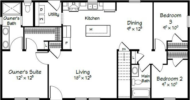 Evolution series monroe ii model 2850b floor plan home features