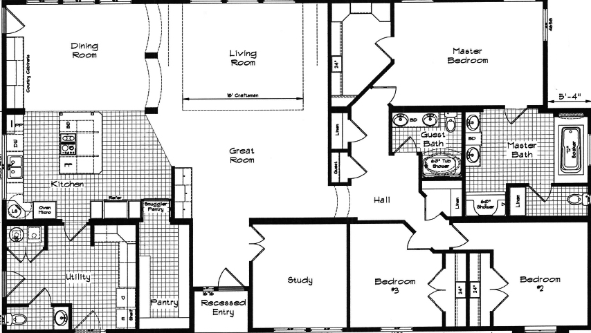 Grand Manor 6013 Floor Plan