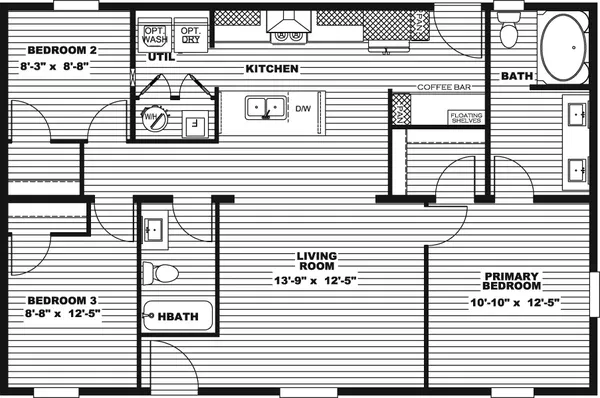 Drake floor plan home features