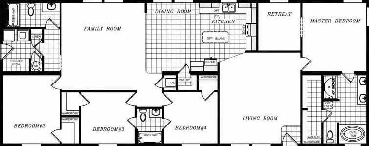 Karsten k3076b floor plan home features